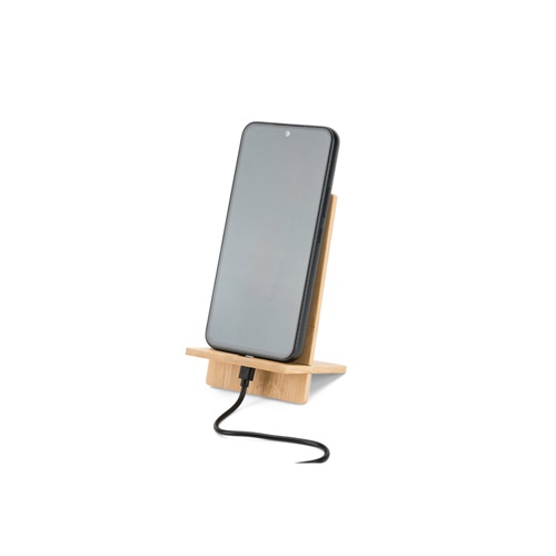 GALEN. Suporte para telemóvel em bambu, desmontável em duas partes