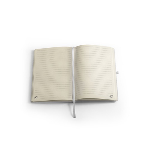 ANNE SUB. Bloco de notas A5 em poliéster reciclado (100% rPET) 300D, ideal para personalização em sublimação