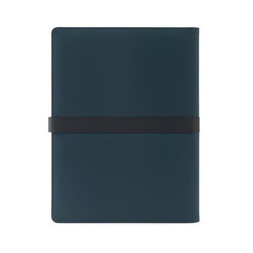 SANDERSON FOLDER. Pasta A4 em PU (50% reciclado) com fecho magnético e bloco de notas com páginas pautadas