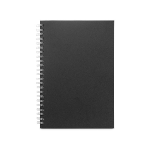 SCHILLER. Bloco de notas A5 com capa flexível, feito de papel 100% reciclado