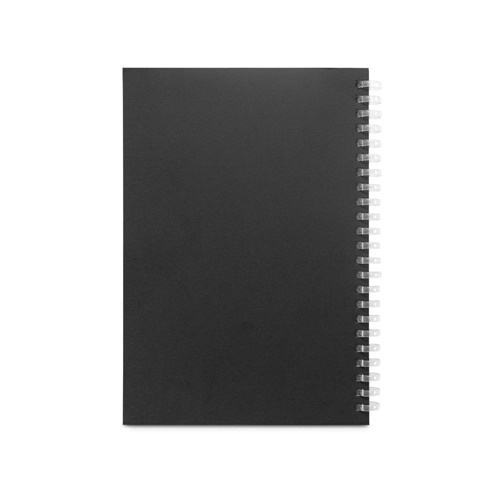 SCHILLER. Bloco de notas A5 com capa flexível, feito de papel 100% reciclado