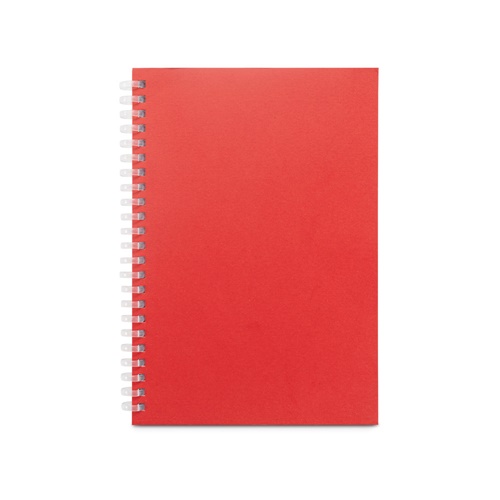 SCHILLER. Bloco de notas A5 com capa flexível, feito de papel 100% reciclado