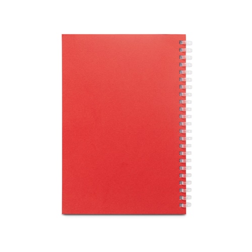 SCHILLER. Bloco de notas A5 com capa flexível, feito de papel 100% reciclado
