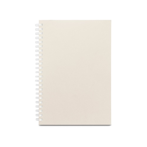 SCHILLER. Bloco de notas A5 com capa flexível, feito de papel 100% reciclado