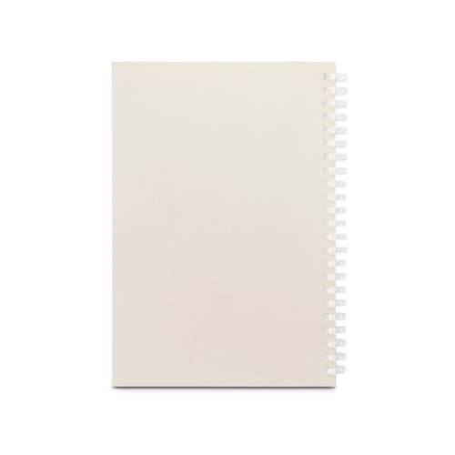 SCHILLER. Bloco de notas A5 com capa flexível, feito de papel 100% reciclado