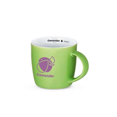 COMANDER. Caneca em cerâmica com acabamento brilhante 370 mL