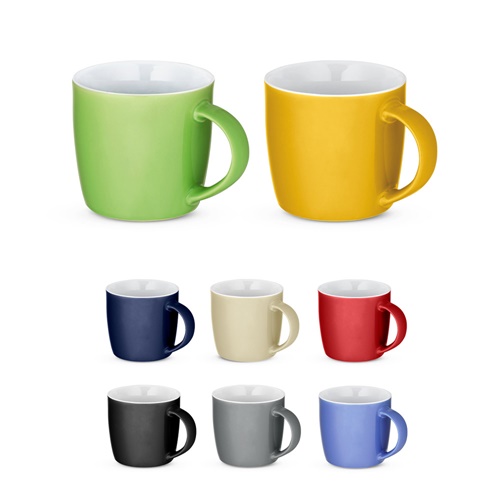 COMANDER. Caneca em cerâmica com acabamento brilhante 370 mL