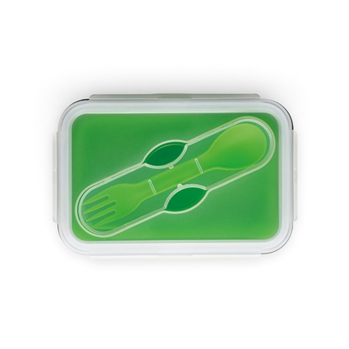 SAFFRON. Lancheira. Caixa hermética retrátil em silicone e PP 640 mL