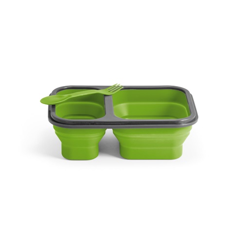 DILL. Lancheira. Caixa hermética retrátil em silicone e PP (480 e 760 mL)