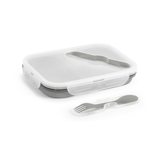 DILL. Lancheira. Caixa hermética retrátil em silicone e PP (480 e 760 mL)