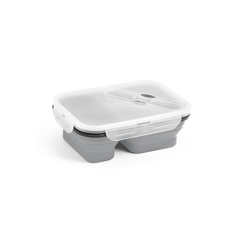 DILL. Lancheira. Caixa hermética retrátil em silicone e PP (480 e 760 mL)