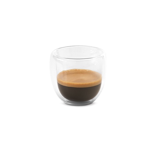 EXPRESSO. Conjunto de café em vidro borossilicato com 2 copos 75 mL