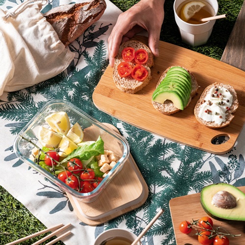 BANON. Tábua de servir em bambu