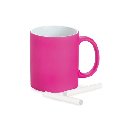 LYNCH. Caneca em cerâmica com acabamento neon 350 mL