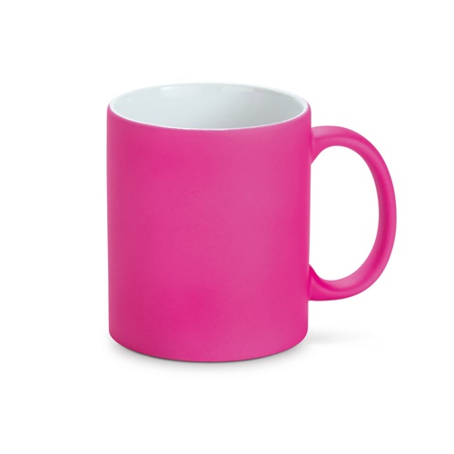 LYNCH. Caneca em cerâmica com acabamento neon 350 mL