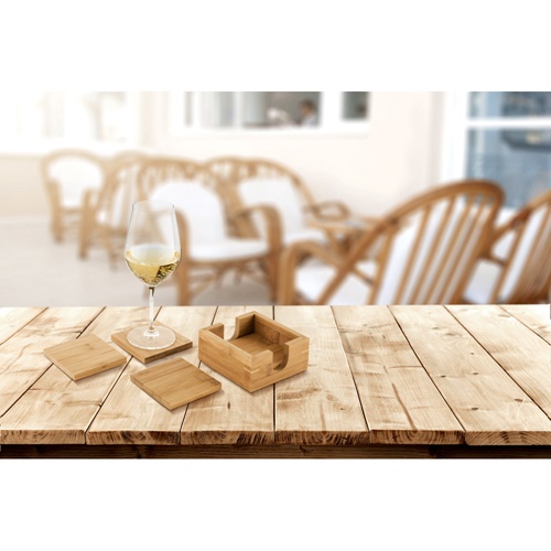 GAUTHIER. Bases para copos em bambu
