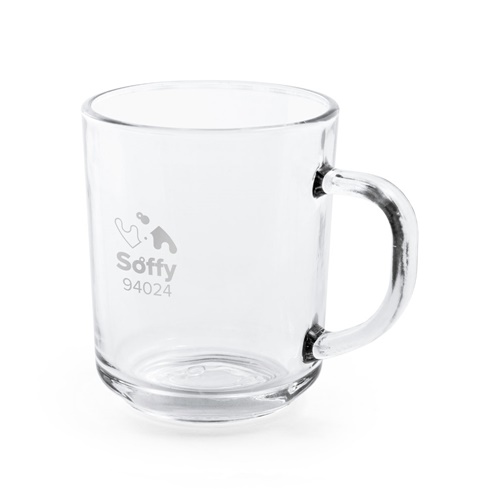 SOFFY. Caneca em vidro 230 mL