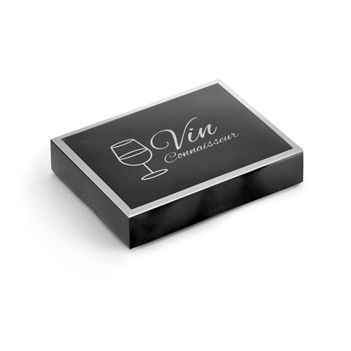 BARREL. Conjunto para vinho em zinco e aço inoxidável