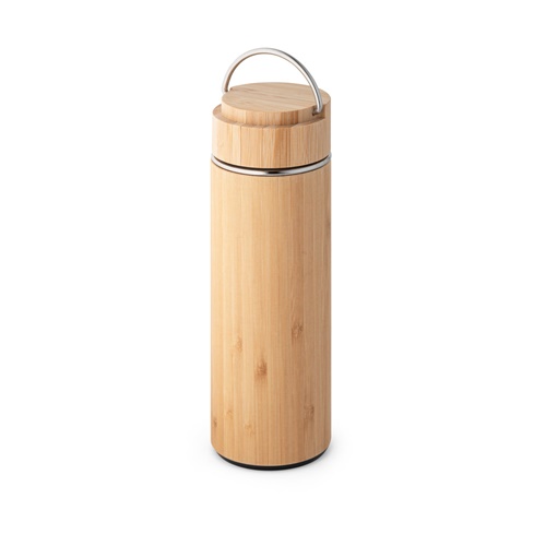 SOW. Garrafa térmica em bambu e aço inoxidável 440 mL