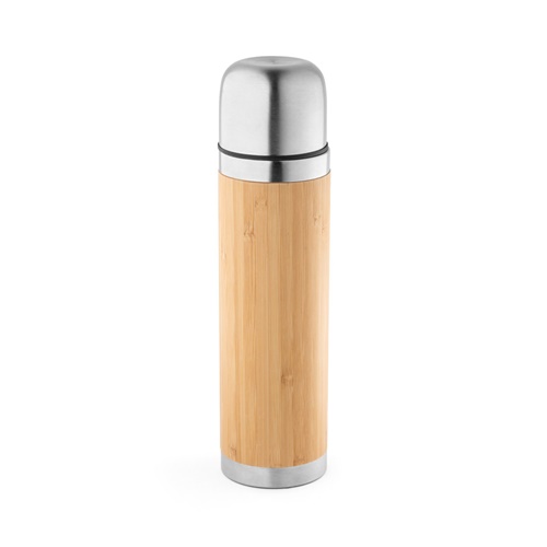 CEYLON. Garrafa térmica em bambu e aço inoxidável 450 mL