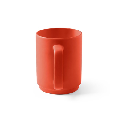 MIGHTY. Caneca em cerâmica com corpo cilindrico 330 mL