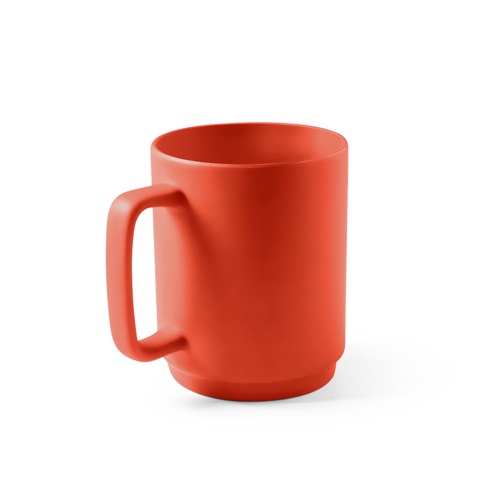 MIGHTY. Caneca em cerâmica com corpo cilindrico 330 mL