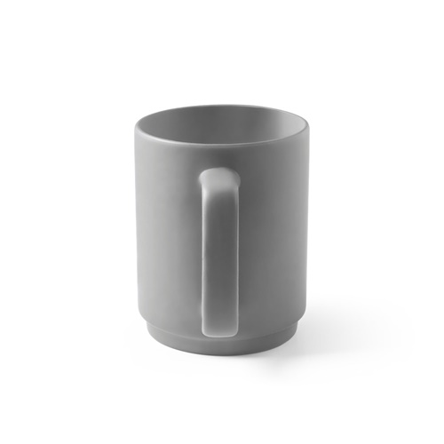 MIGHTY. Caneca em cerâmica com corpo cilindrico 330 mL