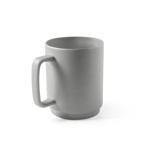 MIGHTY. Caneca em cerâmica com corpo cilindrico 330 mL