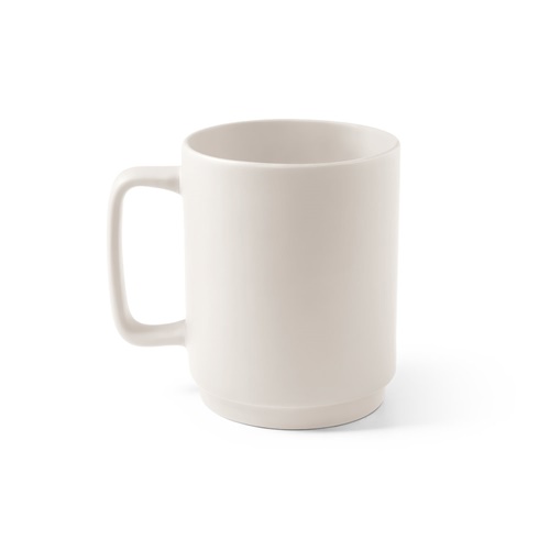 MIGHTY. Caneca em cerâmica com corpo cilindrico 330 mL
