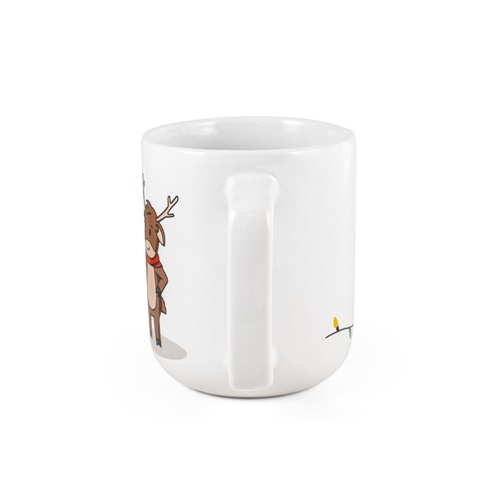 REINDEER. Caneca com impressão natalícia 330 mL