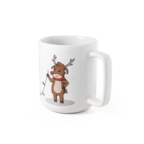 REINDEER. Caneca com impressão natalícia 330 mL