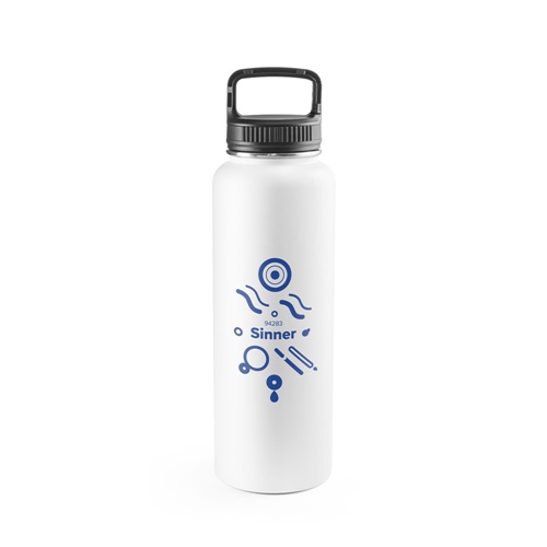 SINNER. Garrafa em 90% de aço inoxidável reciclado de grande capacidade até 1200 mL