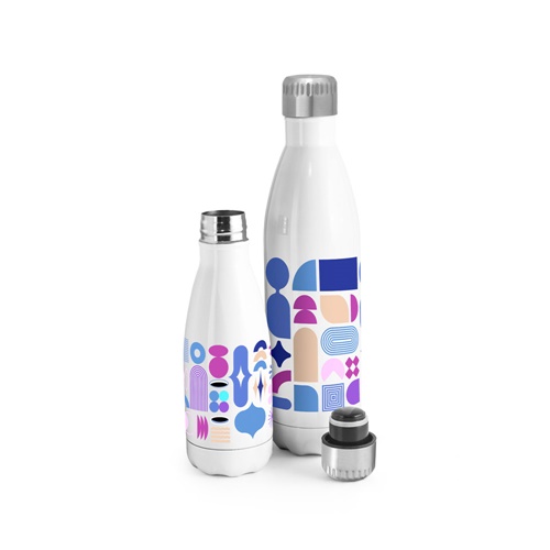 AMORTI L. Garrafa para sublimação em aço inoxidável 800 mL