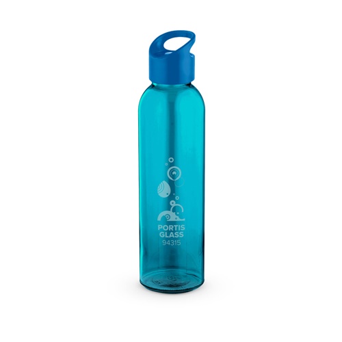 PORTIS GLASS. Garrafa em vidro com tampa em PP 500 mL