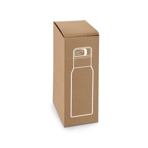 NICKLAUS. Garrafa em aço inoxidável (91% reciclado) com parede dupla isolada a vácuo 590 mL