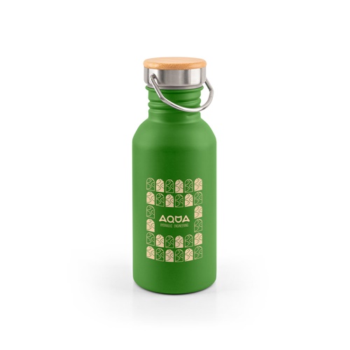 EWING. Garrafa em aço inoxidável (90% reciclado) com parede simples