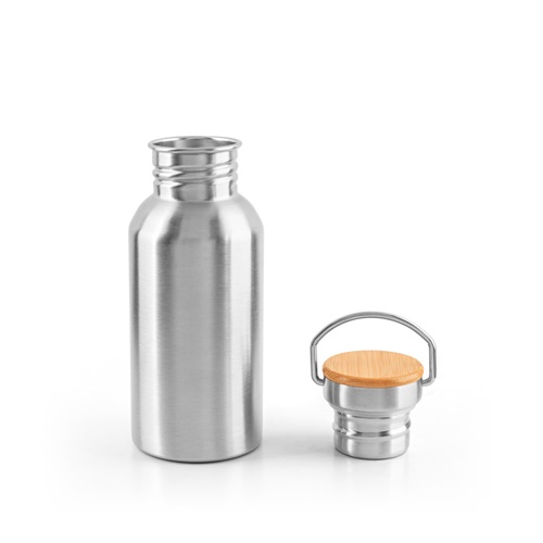 EWING. Garrafa em aço inoxidável (90% reciclado) com parede simples