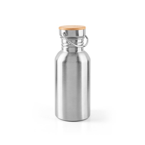 EWING. Garrafa em aço inoxidável (90% reciclado) com parede simples
