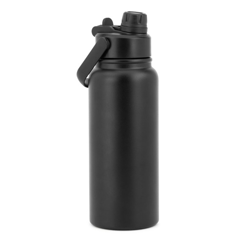 ALCARAZ. Garrafa em aço inoxidável (90% reciclado), com parede dupla isolada a vácuo