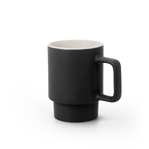 KUERTEN. Caneca de cerâmica com acabamento mate 330 mL