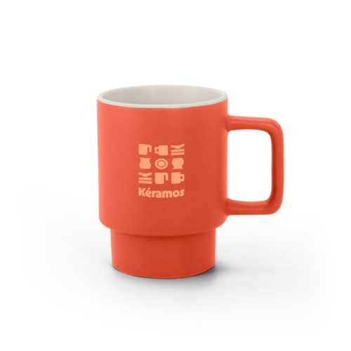 KUERTEN. Caneca de cerâmica com acabamento mate 330 mL