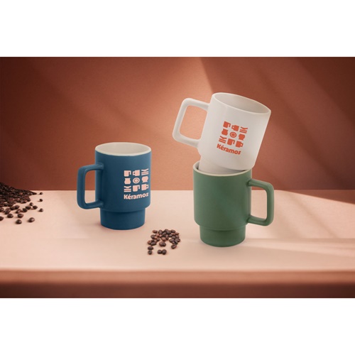 KUERTEN. Caneca de cerâmica com acabamento mate 330 mL
