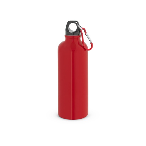 KELCE. Garrafa em aço inoxidável com parede simples e mosquetão 550 ml