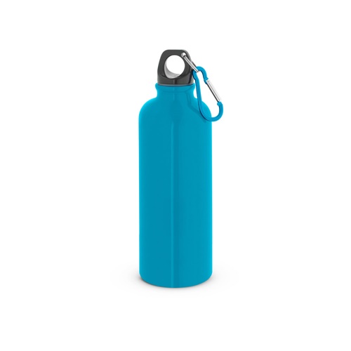 KELCE. Garrafa em aço inoxidável com parede simples e mosquetão 550 ml