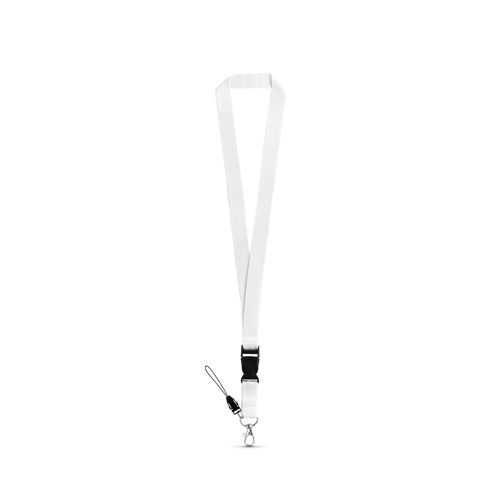 ANQUETIL. Lanyard em poliéster com mosquetão em metal