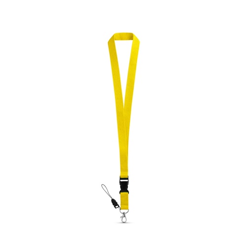 ANQUETIL. Lanyard em poliéster com mosquetão em metal