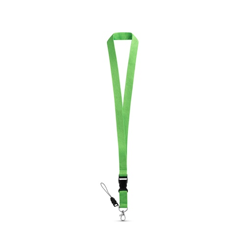 ANQUETIL. Lanyard em poliéster com mosquetão em metal