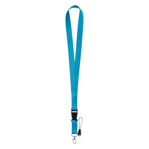 ANQUETIL. Lanyard em poliéster com mosquetão em metal