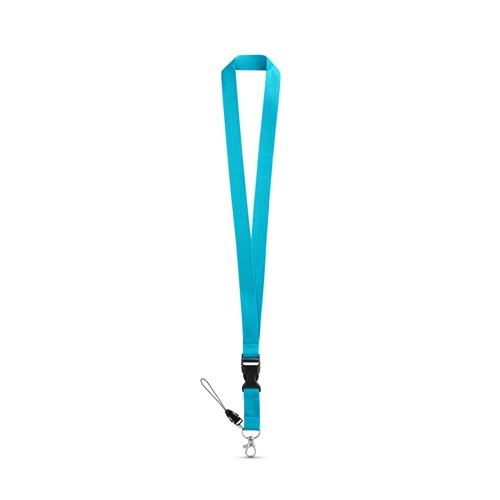 ANQUETIL. Lanyard em poliéster com mosquetão em metal