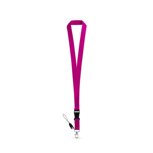 ANQUETIL. Lanyard em poliéster com mosquetão em metal